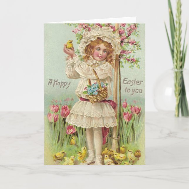 Vintage Easter Holiday Card (Front)
