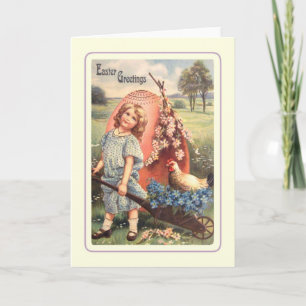Vintage Easter Holiday Card
