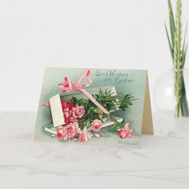 Vintage Easter Holiday Card (Front)