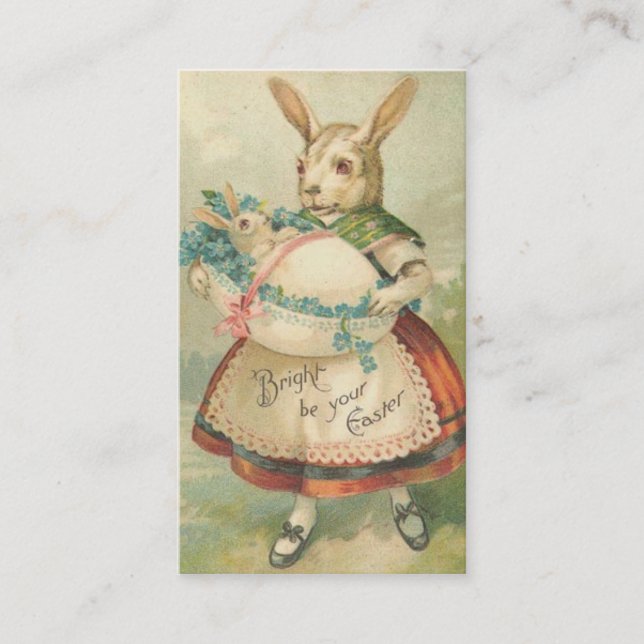 Vintage Easter Holiday Mini Doodles Greeting Cards (Front)