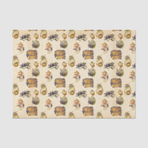 Vintage Easter Holiday pattern party tissue Paper