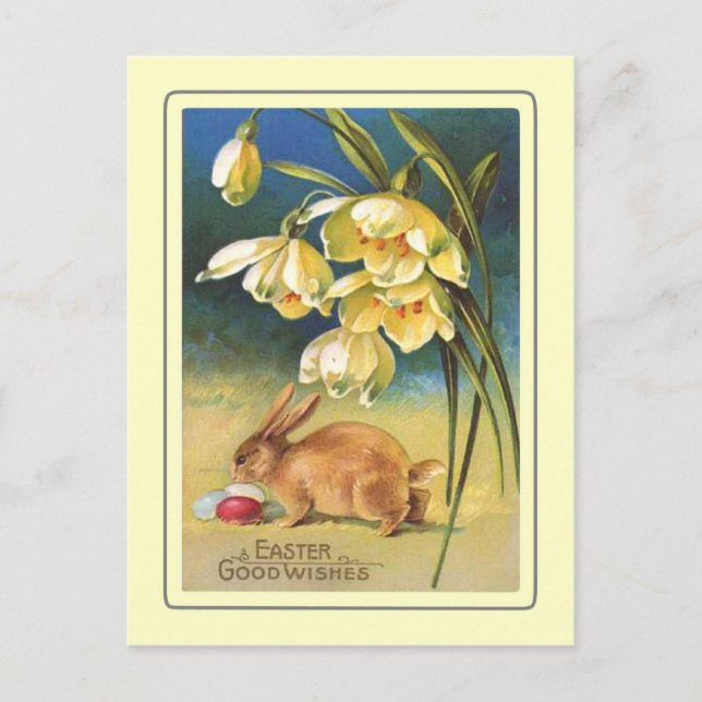 Vintage Easter Holiday Postcard (Front)