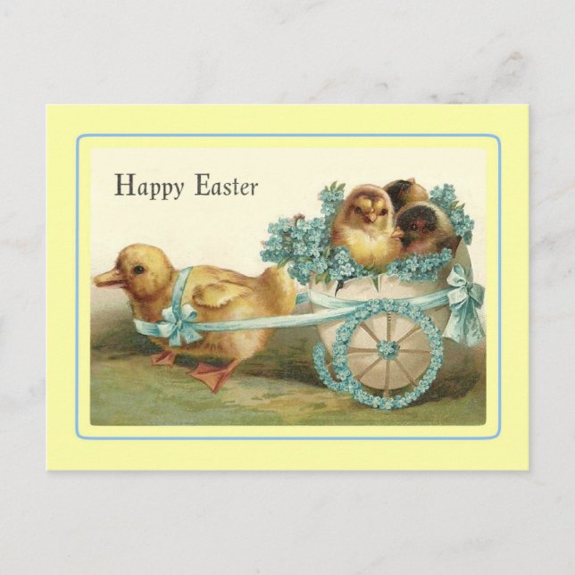 Vintage Easter Holiday Postcard (Front)
