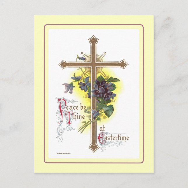 Vintage Easter Holiday Postcard (Front)