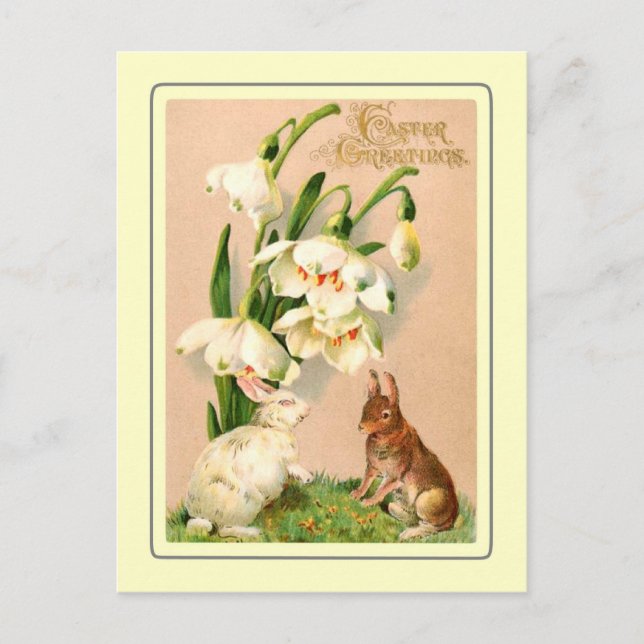 Vintage Easter Holiday Postcard (Front)