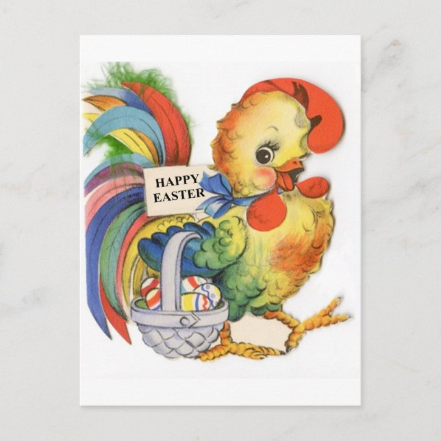 Vintage Easter Image Holiday Postcard (Front)