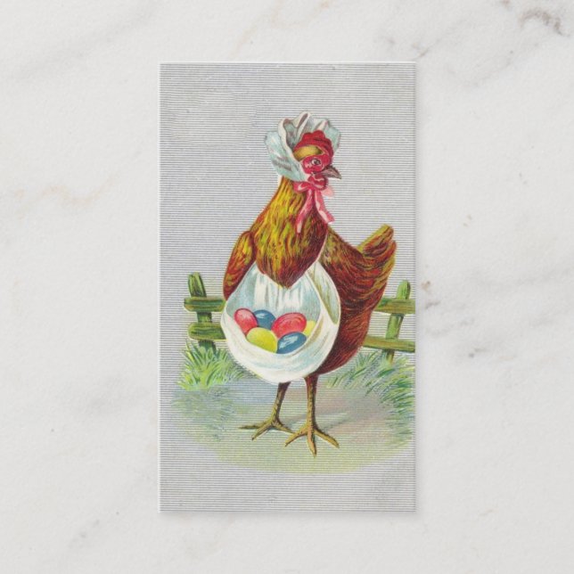 Vintage Easter Mini Doodle Greeting cards (Front)