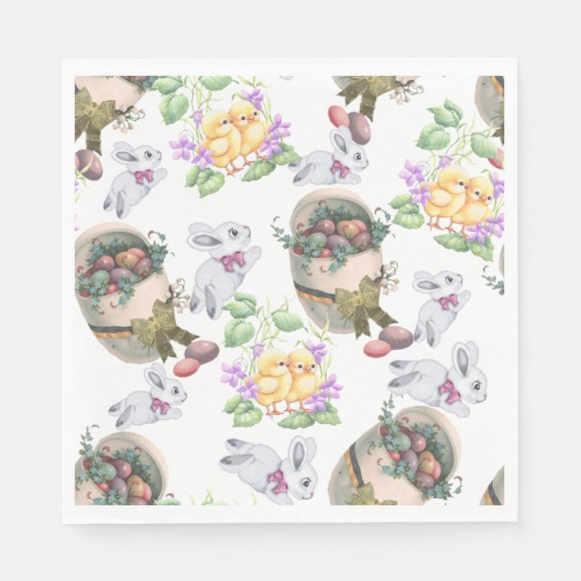 Vintage Easter Napkin (Front)