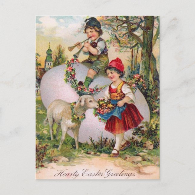 Vintage Easter Postcard (Front)