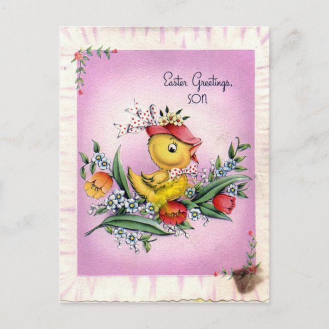 Vintage Easter Postcard (Front)
