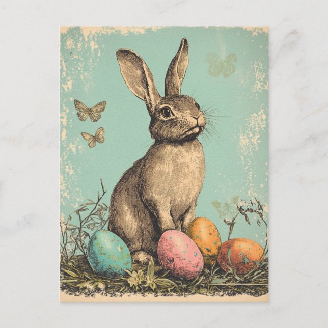 Vintage Easter  Postcard (Front)