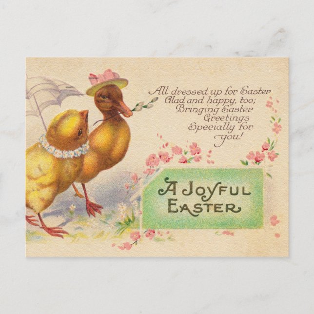 Vintage Easter postcard (Front)
