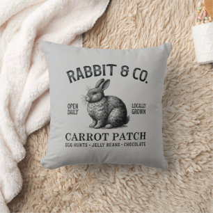 Vintage Easter Rabbit Cushion