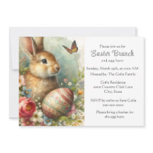 Vintage Easter Rabbit Holiday Brunch 