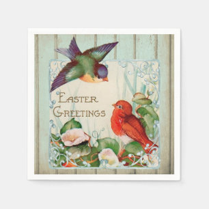 Vintage Easter Spring Napkin