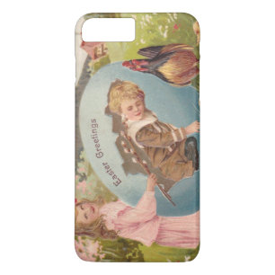 Vintage Easter Victorian Girl & Boy Case-Mate iPhone Case