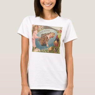 Vintage Easter Victorian Girl & Boy T-Shirt
