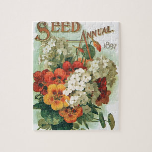 Vintage Eastman's Seed Catalogue Cover Art, 1897 Jigsaw Puzzle