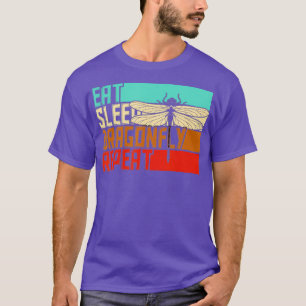 Vintage Eat Sleep Repeat Dragonfly T-Shirt