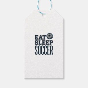 Vintage Eat Sleep Soccer Shirt Design (2)_1 Gift Tags