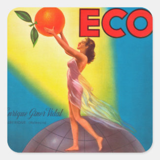 Vintage Eco Orange Label
