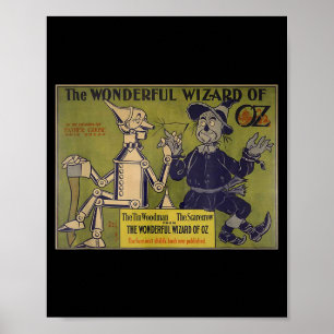 Vintage Ecrow Tin-man Shirt Art-the Wizard Of Oz  Poster