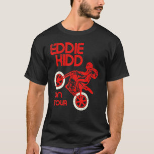 Vintage Eddie Kidd On Tour Retro Motorcycle Stuntm T-Shirt