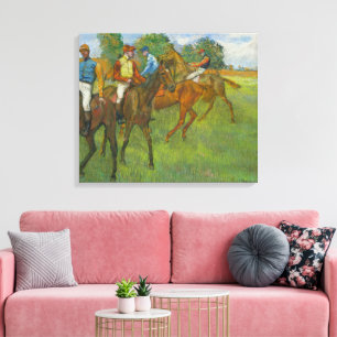 Vintage Edgar Degas Before the Race Horse Art Canvas Print