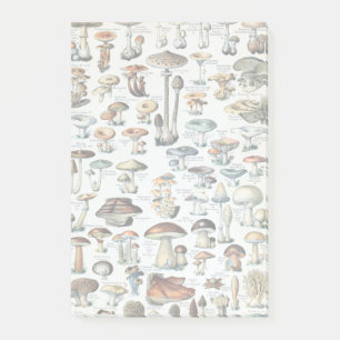Vintage Edible Mushroom Chart Post-it Notes
