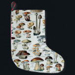 Vintage Edible Mushroom Chart Small Christmas Stocking<br><div class="desc">Vintage Edible Mushroom Chart</div>