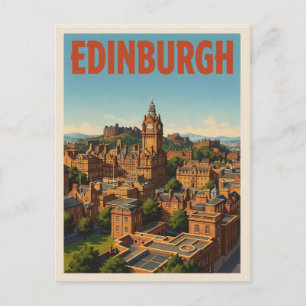 Vintage Edinburgh Scotland capit gifts & souvenirs Postcard