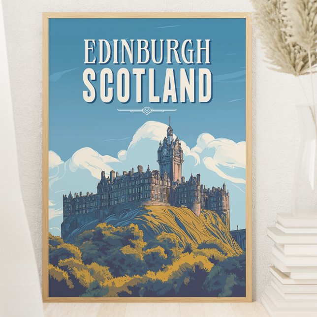 Vintage Edinburgh Scotland Travel Poster (Creator Uploaded)