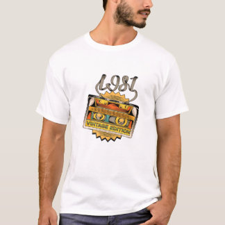 Vintage Edition Cassette From 1981 Born For 40Th B T-Shirt