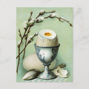 Vintage Egg in a Cup Postcard