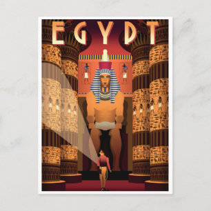 Vintage Egypt country ancient vacation retro Postcard