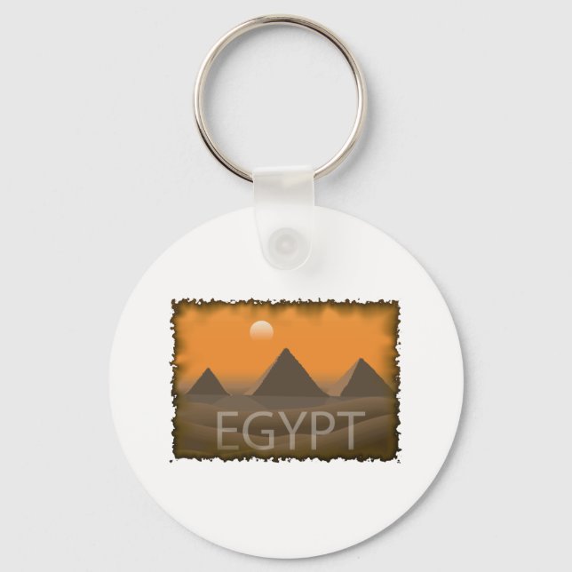 Vintage Egypt Key Ring (Front)