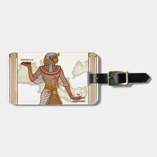 Vintage Egypt Luggage Tag (Front Horizontal)