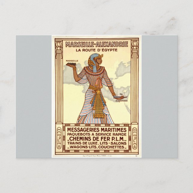 Vintage Egypt Travel Postcard (Front)