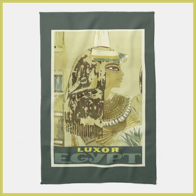 Vintage Egypt Travel Poster Kitchen Towel (Creator Uploaded)