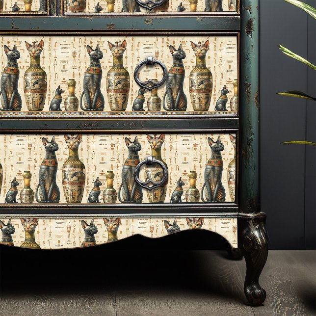 Vintage Egyptian Bastet Cat God Hieroglyphic Tissue Paper (Creator Uploaded)