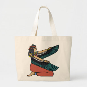 Vintage Egyptian Goddess Isis Large Tote Bag