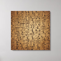 Vintage Egyptian Hieroglyphics Paper Print