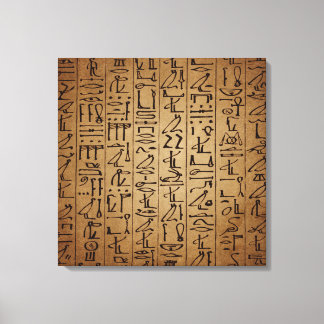 Vintage Egyptian Hieroglyphics Paper Print