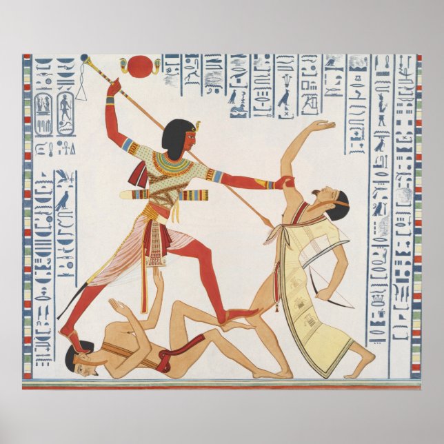 Vintage Egyptian illustration Poster (Front)