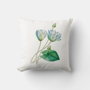 Vintage Egyptian Lotus Flower Cushion