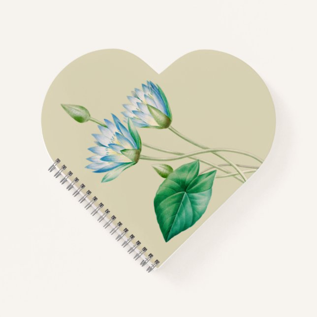 Vintage Egyptian Lotus Flower Notebook (Front)