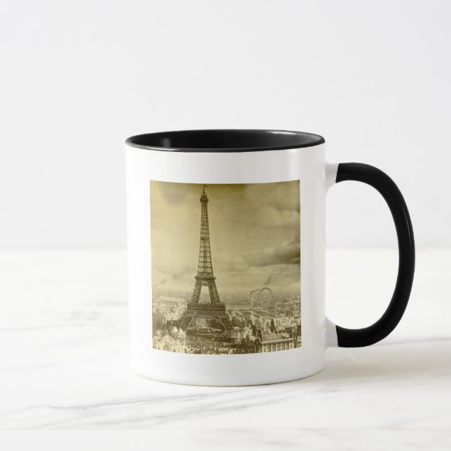 Vintage Eifel Tower Paris France  1889 Mug (Right)