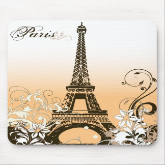 Vintage Eiffel Tower Mouse Pad