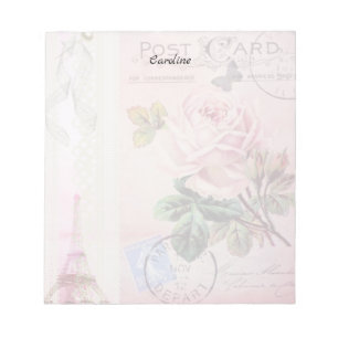 Vintage Eiffel Tower Notepad