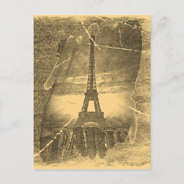 Vintage Eiffel Tower Paris #2 - Postcards (Front)
